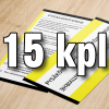 15 kpl "pysäköintivirhe"-lappuja